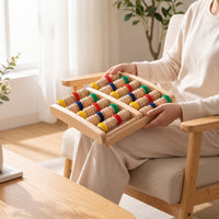 Wooden Foot Massager Manual Foot Massage Roller Wooden Massage Roller Compact Relaxing for Reflexology