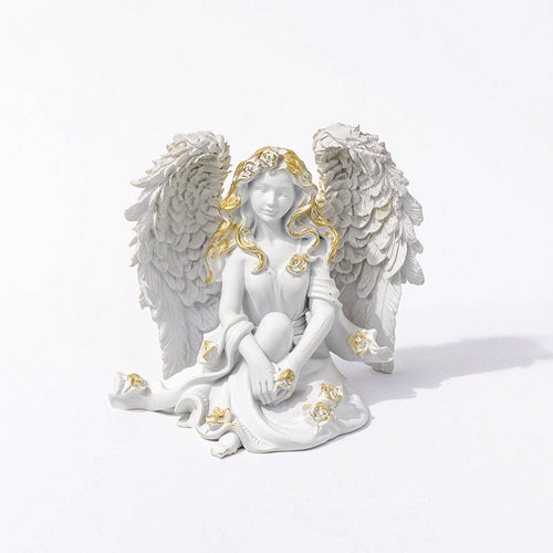 Fairy Figurine Intricate Angel Figurine Artisanal for Garden, Fantasy Lovers