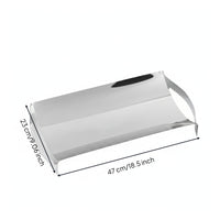 Stainless Steel Tray Minimalist Mirrored Tray Elegant Platter for Reception Area