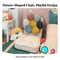 Adjustable children'ss' Floor Lounger Cute Design Transformable Lounger Sofa Soft and Comfy Foldable for Young Children