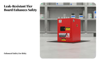 Fireproof Chemical Locker Fireproof Chemical Storage Cabinet Fireproof Container Fireproof Storage Locker Hazardous Materials Cabinet Sturdy Steel Construction Spill Containment Secure Design Suitable for Industrial Use Research Facilities
