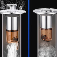 Anti-Odor Drain Insert Easy Installation Self-Sealing Drain Fitting for Bathroom
