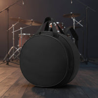 Padded Drum Backpack Round Drum Bag with Shoulder Straps Hands-Hands-Free Case Safeguarding for Drummers, Gigs, Rehearsals