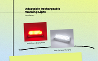 Rechargeable LED Warning Light, Waterproof Emergency Flasher