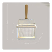 Metal Feline Litter Scoop with Holder Storage Base Feline Litter Scoop Stand Set