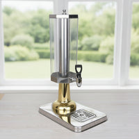 Drink Dispenser with Chilling Core Polished Countertop Beverage Dispenser Food-Grade for Restaurants, Hotels, Buffet, Catering