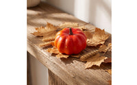 Foam Pumpkin Miniature Decorative Foam Pumpkins Fall Pumpkin with Stem for Tabletop