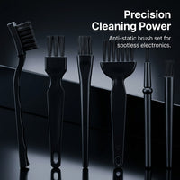 6 Pack Anti-Static Cleaning Brush Set for Electronics, Precision Dusting Brushes for Computer Keyboards and , Detail Brush Kit for