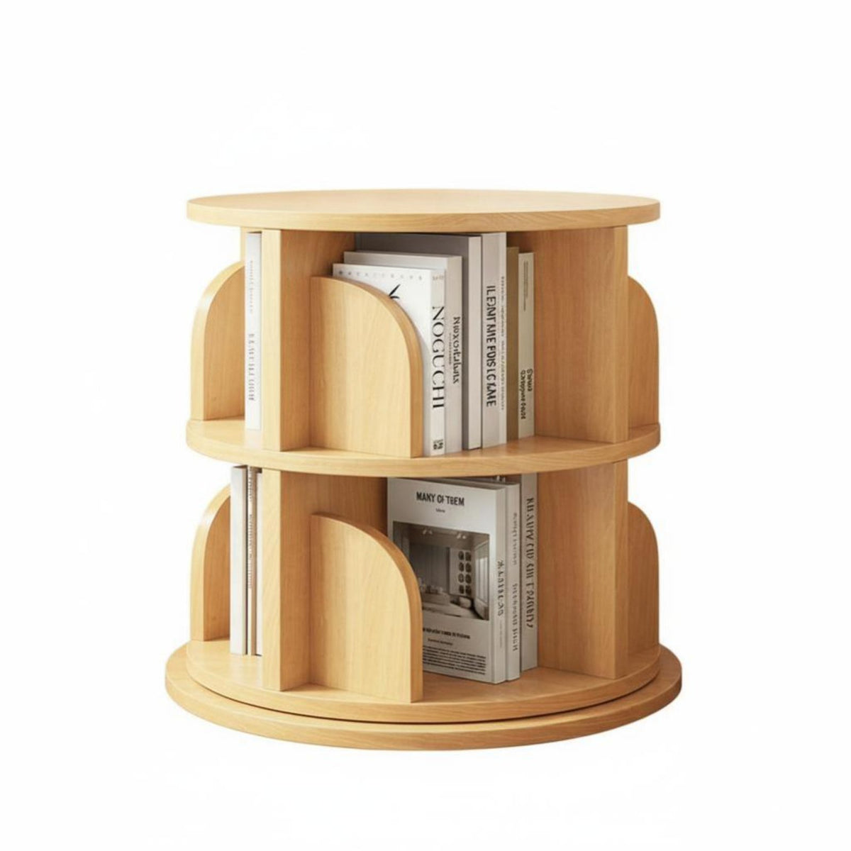 Rotating Book Unit 360° Rotation Rotating Bookshelf Unit Space Saving
