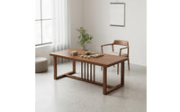 Space Saving Chinese Design Tea Table Set Solid Wood Legs Gongfu Tea Ceremony Table Easy to Clean Home Furniture Long-Lasting for Balcony, Living Room
