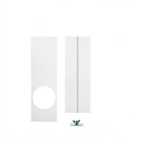2 Pieces No-Drill Portable Air Conditioner Window Kit Telescoping Portable Air Conditioning Window Vent Kit Universal Hardware Energy Efficient for Apartments