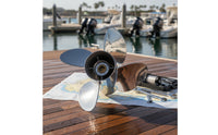 Stainless Steel Propeller Splined 4 Propeller Polished for Boaters