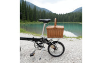 Lightweight Folding Bike Rack Compatible Rear Rack with Mounting Hardware Stable Long-Lasting for Cyclists, Errands