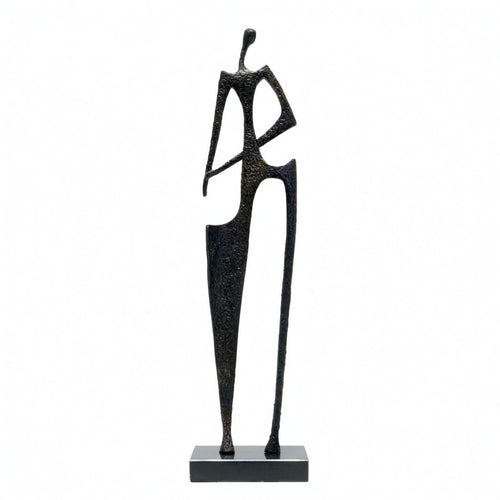 Abstract Human Sculpture Modern Standing Figure Ornament Collectible Human Figure Sculpture for Entryway