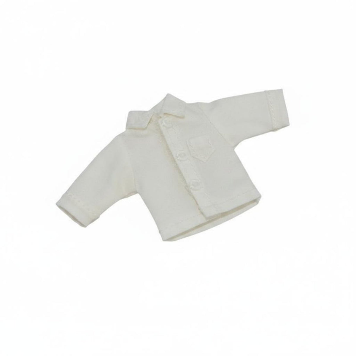 Solid Color OB11 Doll Shirt Casual Design Mini Doll Shirt Button Front Miniature Apparel Short Sleeve for Children, Pretend Play