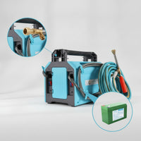 Portable Sprayer with Dual Mechanisms Rechargeable Powered Sprayer with Brass Nozzle Handheld for Farmers, Gardeners, Farms, Orchards, Car Washing