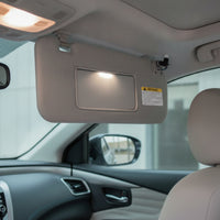 Gray Car Sun Visor with Mirror Replacement Car Sun Visor Easy Installation Automotive Part High Quality for Commuters
