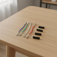 4 Pieces Turntable Headshell Leads Color Coded Turntable Phono Headshell Wires