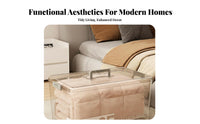 Clear Lidded Tote ample Large Capacity Clear Latching Box See-Through for Closet