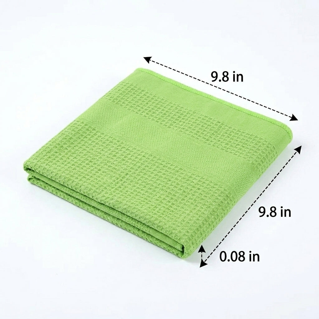 Costco Microfibre Cloths, Highly Absorbent Glass Cleaning Cloth for Glass Panes, Reusable Weave Microfibre Cloth with Stitched Edges