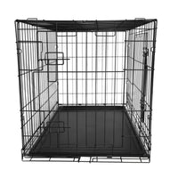 乐丰笼具36寸宠物笼双门款折叠狗笼猫狗笼子工厂直销