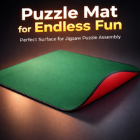Felt Puzzle Storage Mat for Kids with Roll Design for Home Portable Organizer with Floor Protection