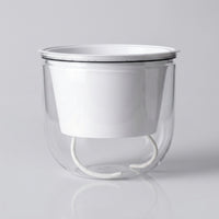 Plant Pots for Modern Home Decor, Self-Watering Hanging Planter for Indoor Plants, Clear Planter with Visible Water Gauge, Balcony Planter Set