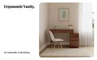 Vanity with Integrated Chest Light Luxury aesthetic Vanity Desk with Drawers Space-Saving Multifunctional Design for Women, Home