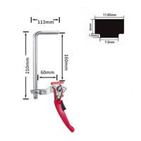 Heavy Duty Ratchet Bar Clamp Non-Marring Pads Quick Grip F-Clamp Hand Tool for Carpenters, DIY Enthusiasts, Workshop