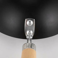 Frying Pan for Induction Hob and Saucepan Use, Iron Wok Style Stir Fry Pan for Induction Cooker, Mini Egg Pan with Lid, Small Wok Design Piece