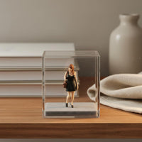 Hand-Painted Female Figure Figurine Realistic Hand Painted Miniature Woman Detailed Collectible Figure for Desk Decor