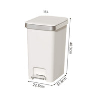 Step Pedal Trash Can with Lid Pedal Trash Can Large Capacity for Living Room