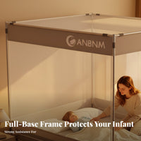 Instant Net Installation-Complimentary Anti-Fall Bed Canopy 360-Degree