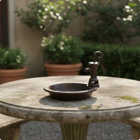 Vintage Hand Pump Bird Feeder Outdoor Garden Decor for Yard, Patio