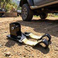 Split Tire Lifter Heavy-Duty Tire Lifter with Straps Wheel Handler for Roadside Emergencies