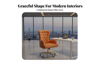 Light Luxury aesthetic Ergonomic Highspine Chair Adjustable Height Computer Seating rotate Function Rolling Desk Seat for Home Office Users, Adults, Students, Study Room, Gaming Setup