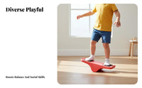 Non-Slip Design Foliage Rocker Multi-Functional Sensory Balance Board Sturdy Rocking Rotating Toy Lightweight for Toddlers, Preschoolers, Babies 12m+, Kindergarten, Indoor, Playroom, School