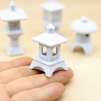 Miniature Japanese Stone Pavilion Model for Dollhouse Diorama
