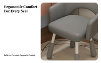 Armless Vanity Chair Adjustable Height Home Seating noiseless Casters for Students