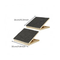 Wooden Pet Stair Ramp Sloped Wooden Dog Stairs Compact for Elevated Surfaces