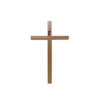 Wooden Wall Cross Hanging Decoration, Oak Wood