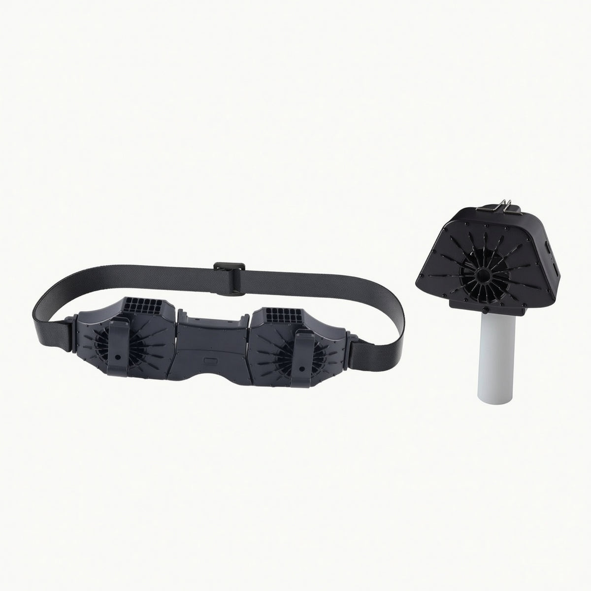 Handsunrestricted Wearable Belt Fan Slim Design Belt Fan Lightweight Compact for Commuters