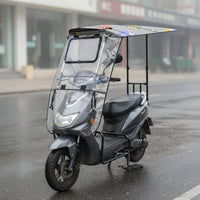 Electric Scooter Rain Cover Windproof Motorbike Sunshade Canopy Weatherproof