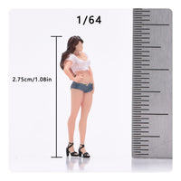 1/64 Scale Figurine Small Painted Miniature Figure Realistic Details Resin Figurine for Diorama