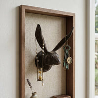 Rabbit Head Wall Hook Rustic Rabbit Wall Hook Vintage for Entryway, Hallway