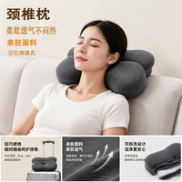 Memory Foam Cervical Pillow with Contoured Shape for Beauty Salons