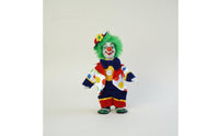 Ceramic Clown Figurine Artistic Carnival Clown Ornament Colorful