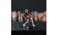 Realistic Design 1:64 Scale Female Figure Finely Detailed Guitar Girl Figurine Hand-Painted Miniature Musician Model for Hobbyists, Dioramas, Sand Tables