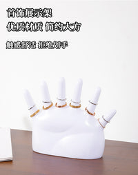 创意六指手掌戒指手链托架首饰品展示架桌面装饰收纳摆件置物架子