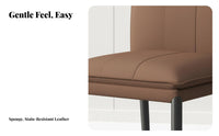 Upholstered Highspine Chair Light Luxury and Aesthetic Kitchen Seat Ergonomic Supportrest Easy to Clean for Design Lovers